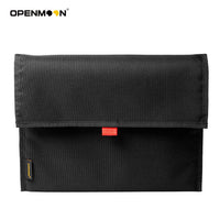 OpenMoon clapperboard protection bag shown open