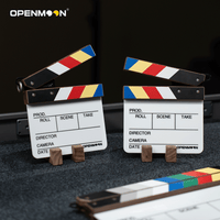 OpenMoon walnut film clapperboard slate detail
