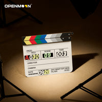 OpenMoon number tags for a clapper slate