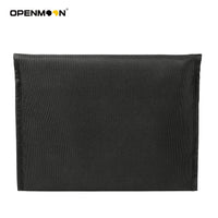Clapper slate inside the OpenMoon protection bag