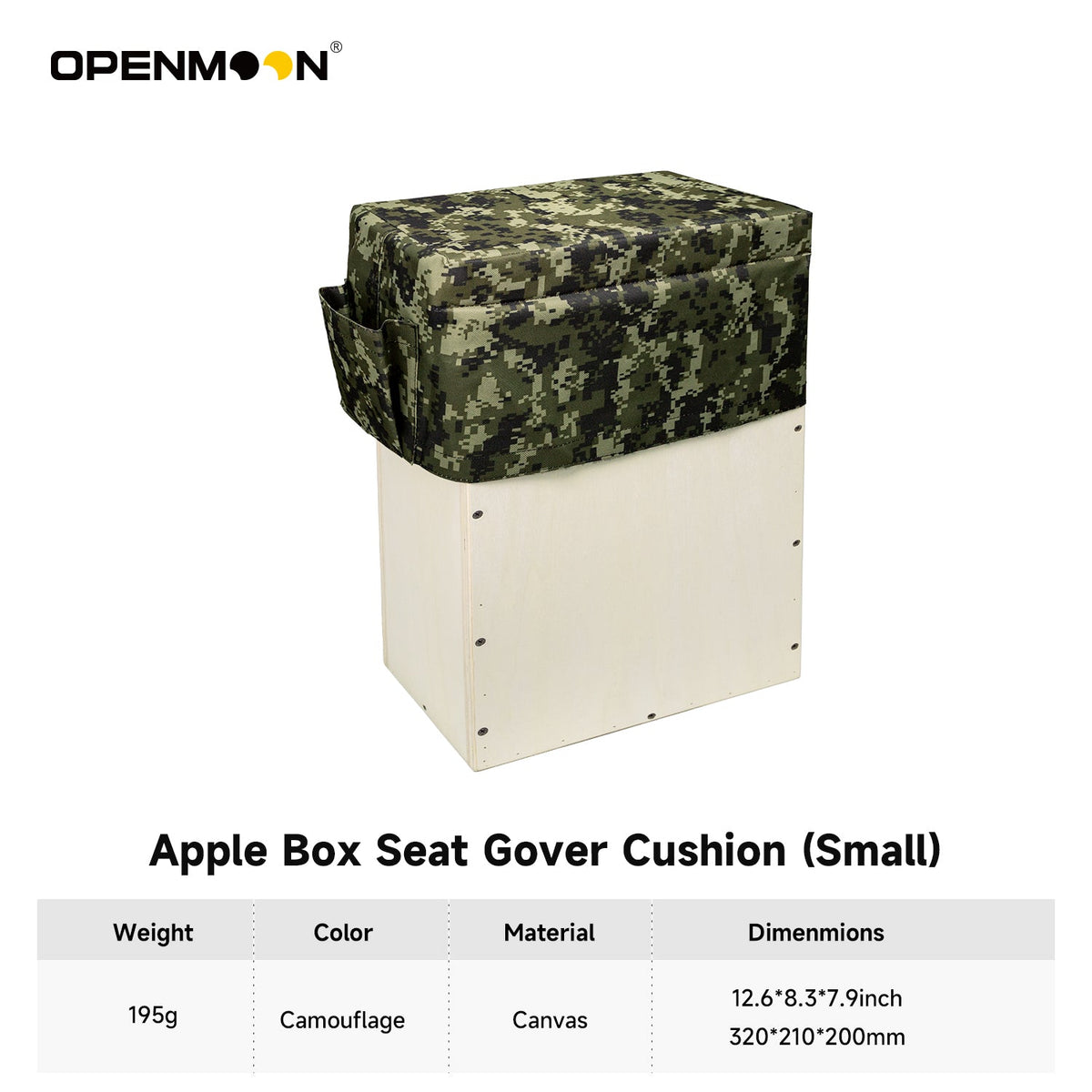 OpenMoon apple box seat cover cushion detail