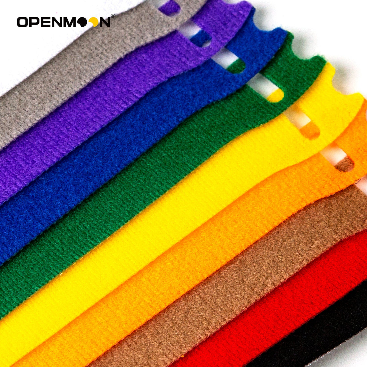 OpenMoon nylon cable tie wrapped around a coiled cable