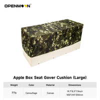 OpenMoon apple box seat cover cushion, Large
