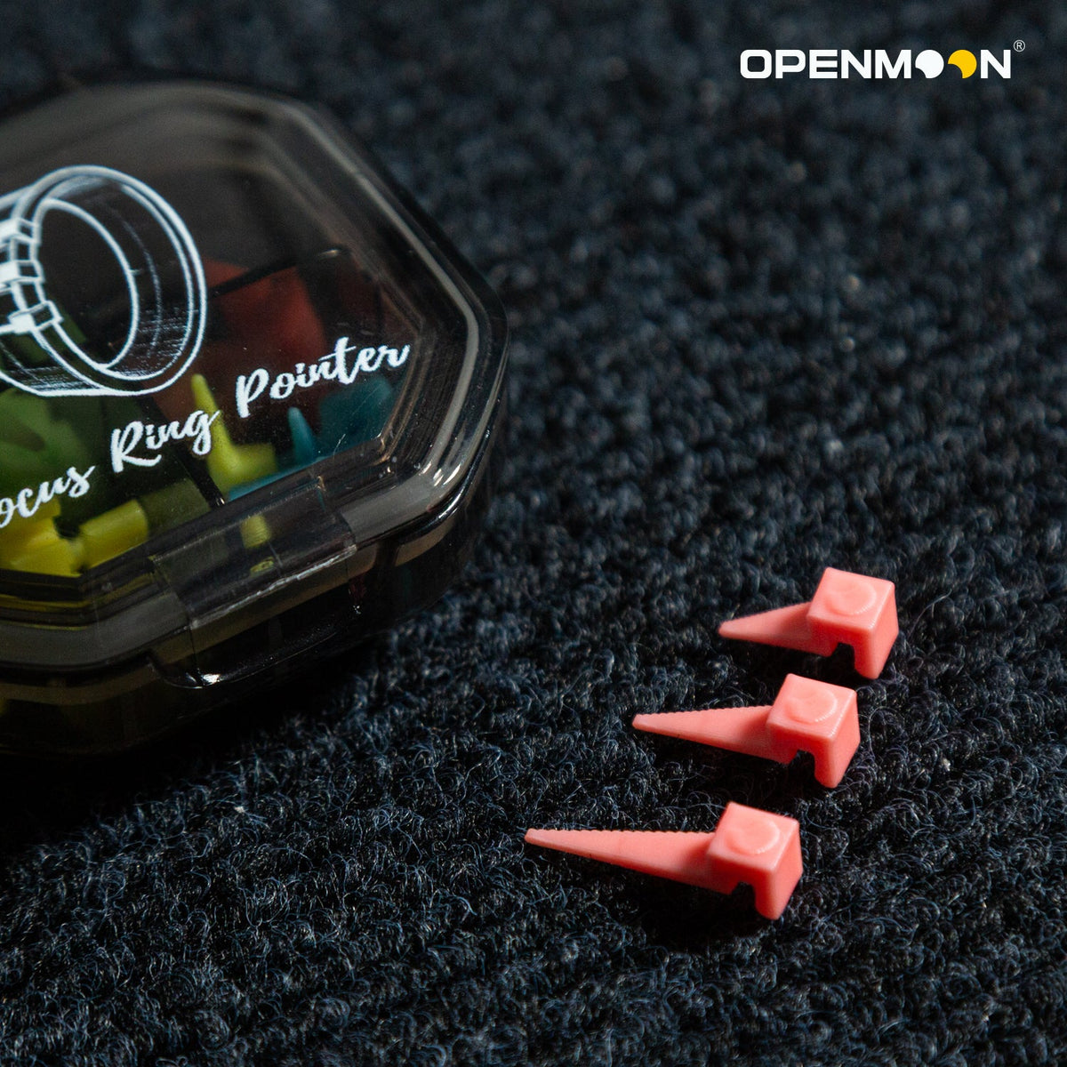 OpenMoon focus ring pointer pins marking a focus scale