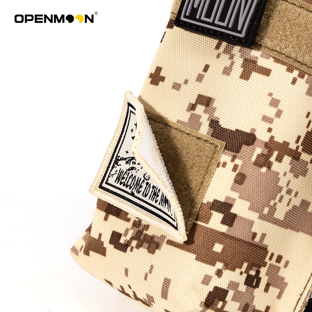 OpenMoon canister pouch hung at the waist