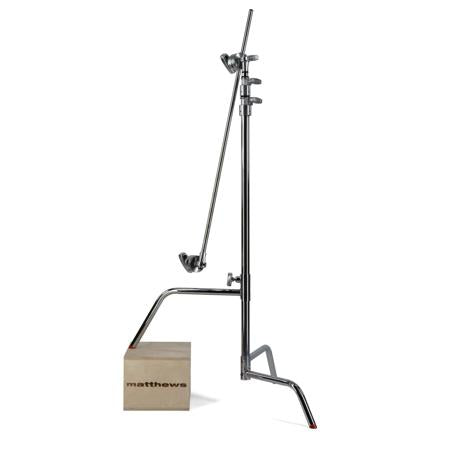 Matthews 40" Hollywood C-Stand w/ Sliding Leg, Grip Head & Arm (Chrome)