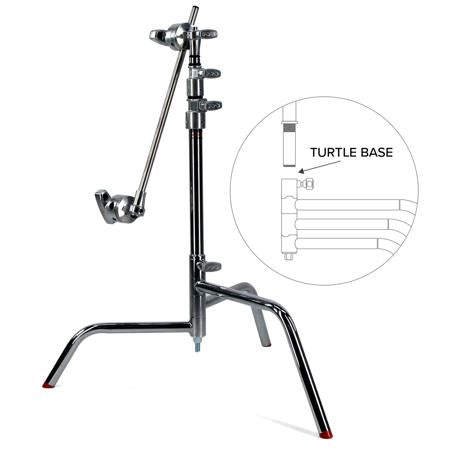 Matthews 20" C+ Stand w/ Turtle Base, Grip Head & Arm (Chrome)