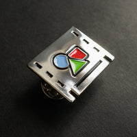 Pre-comp Enamel Pin side
