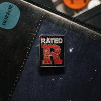 Rated R Enamel Pin lifestyle