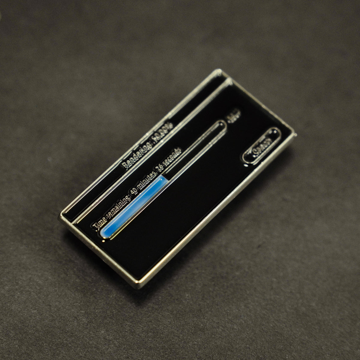 Render Bar Enamel Pin side