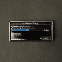 Render Bar Enamel Pin top view