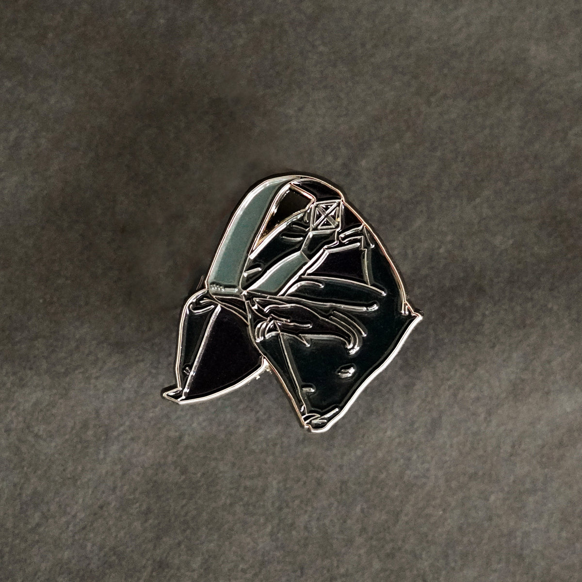 Sandbag Enamel Pin front