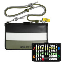 OpenMoon clapperboard storage pouch in Black and Green (OSPT01)