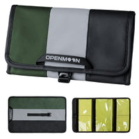 OpenMoon folding storage bag in the Green + Gray + Black colourway