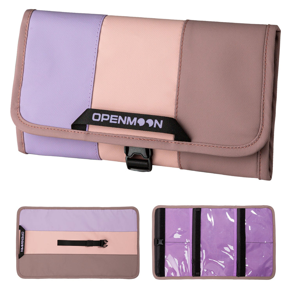 OpenMoon folding storage bag in the Purple + Pink colourway