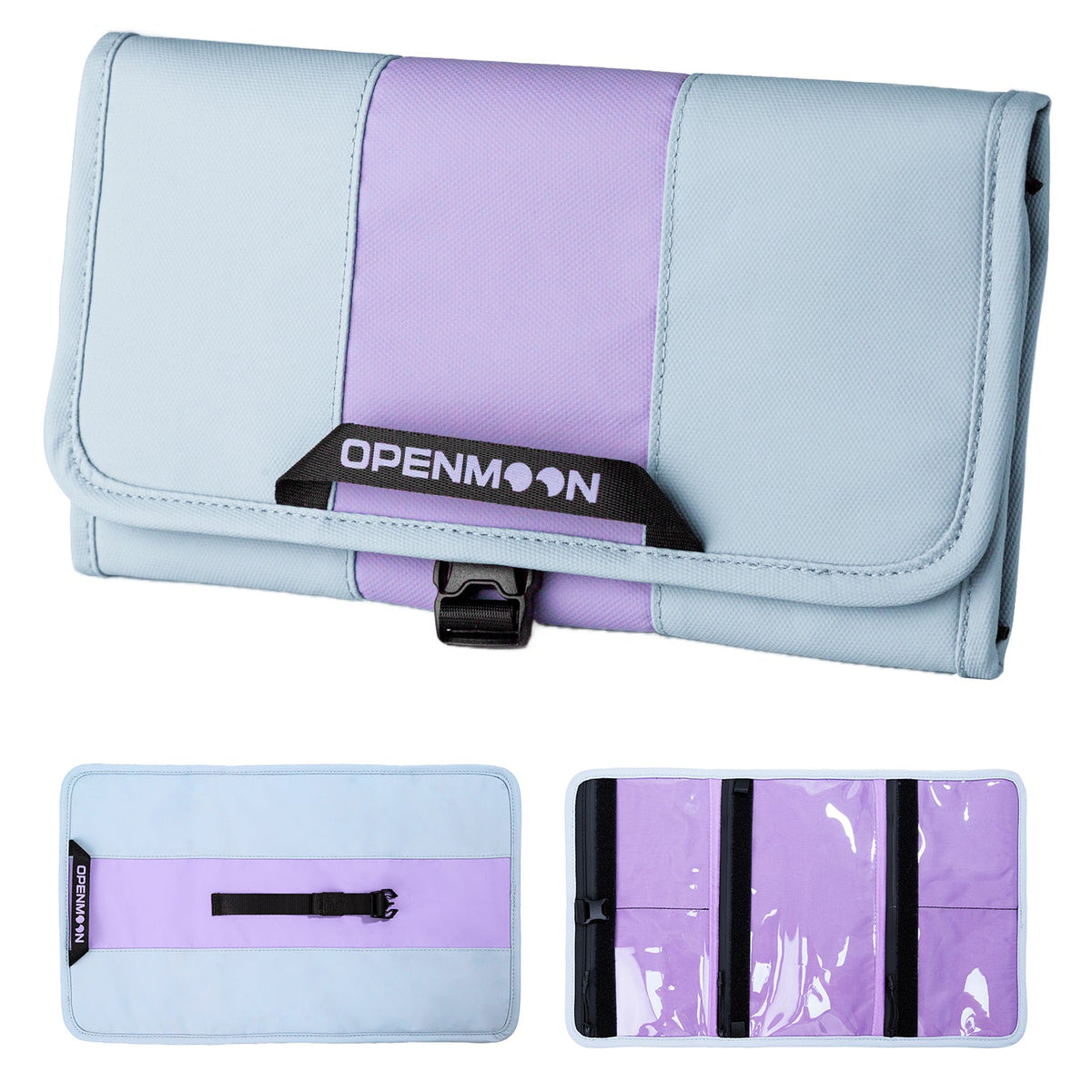 OpenMoon folding storage bag in the Blue + Purple colourway