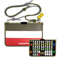 OpenMoon clapperboard storage pouch in Green and Red (OSPT02)