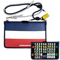 OpenMoon clapperboard storage pouch in Blue and Red (OSPT04)