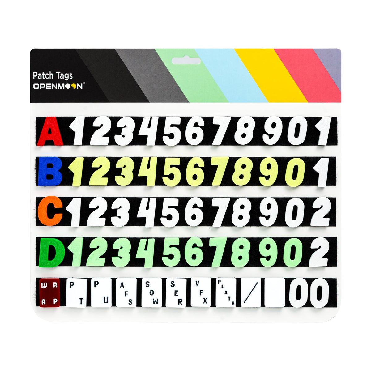 OpenMoon hook-and-loop tags, full set (OCT01)