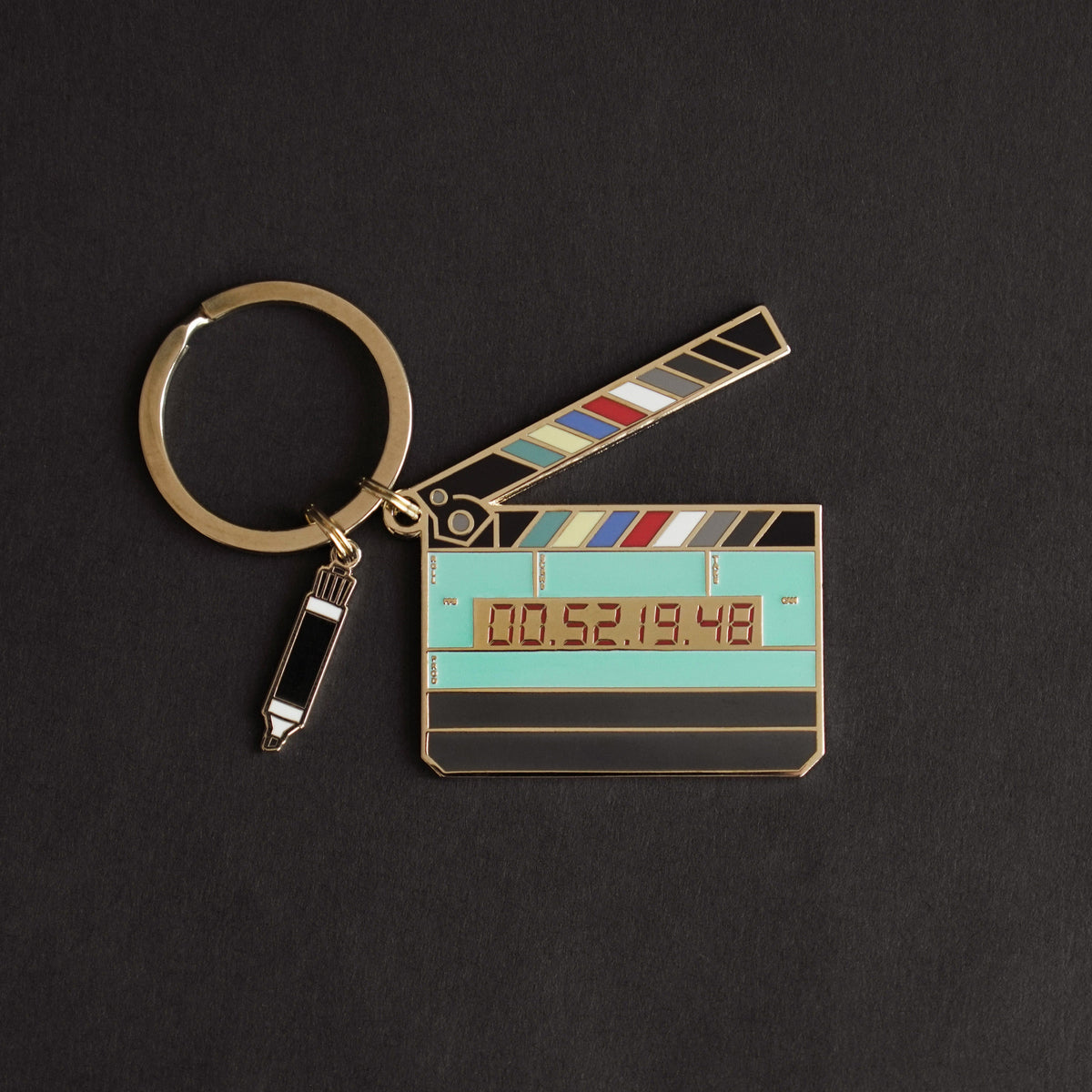 Film Pin Society Timecode Slate Keychain