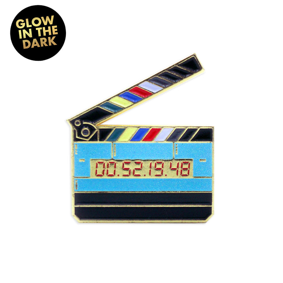 Film Pin Society Timecode Slate Enamel Pin