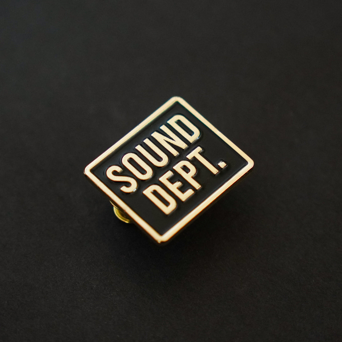 Sound Department Enamel Pin side