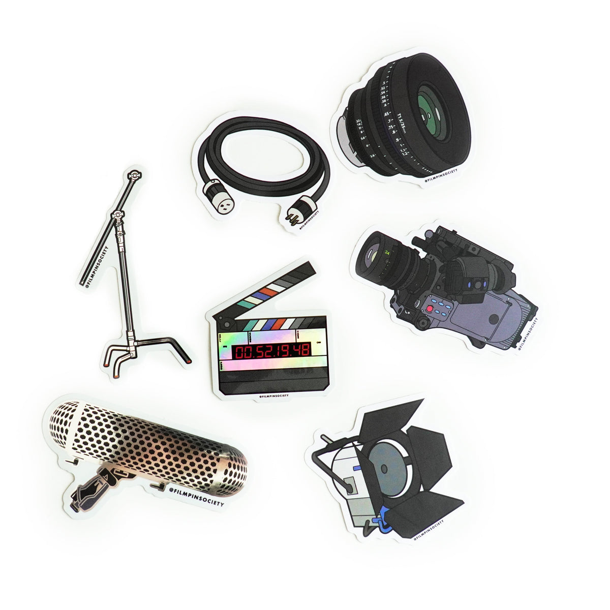 Film Production Sticker Pack contents
