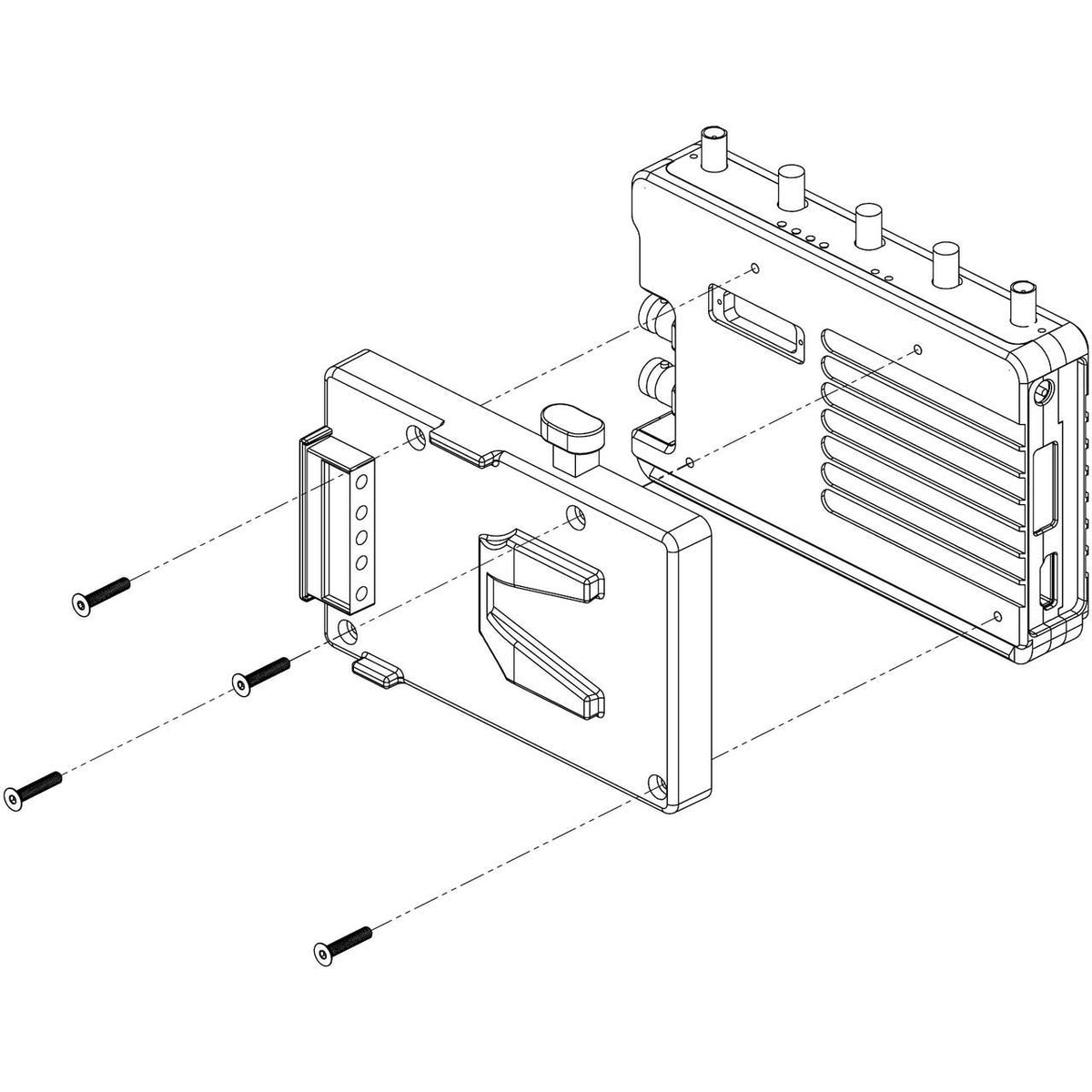 Teradek Bolt 1000/3000 XT RX Battery Plate, V-Mount Single (Female Only)