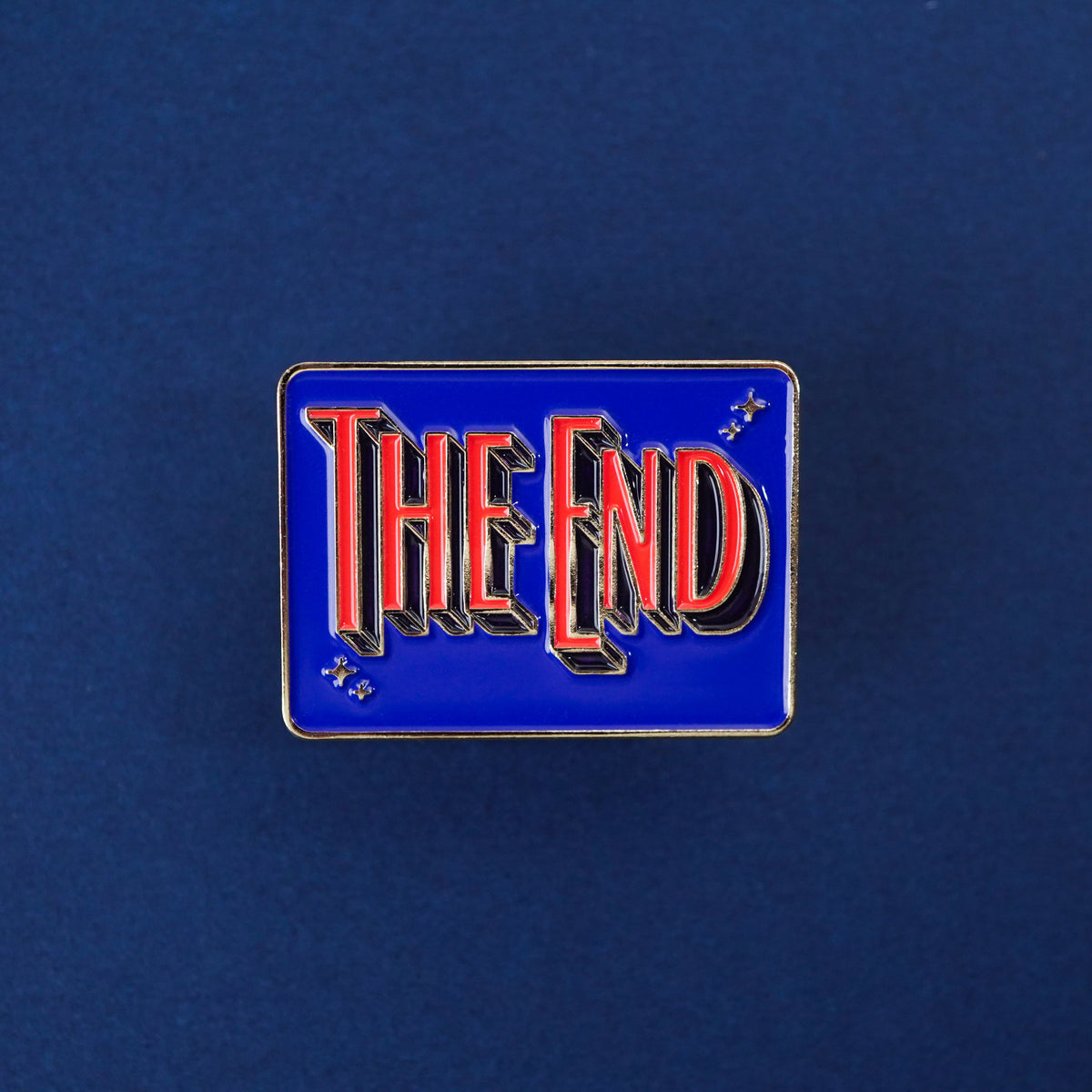 The End Credit Enamel Pin front