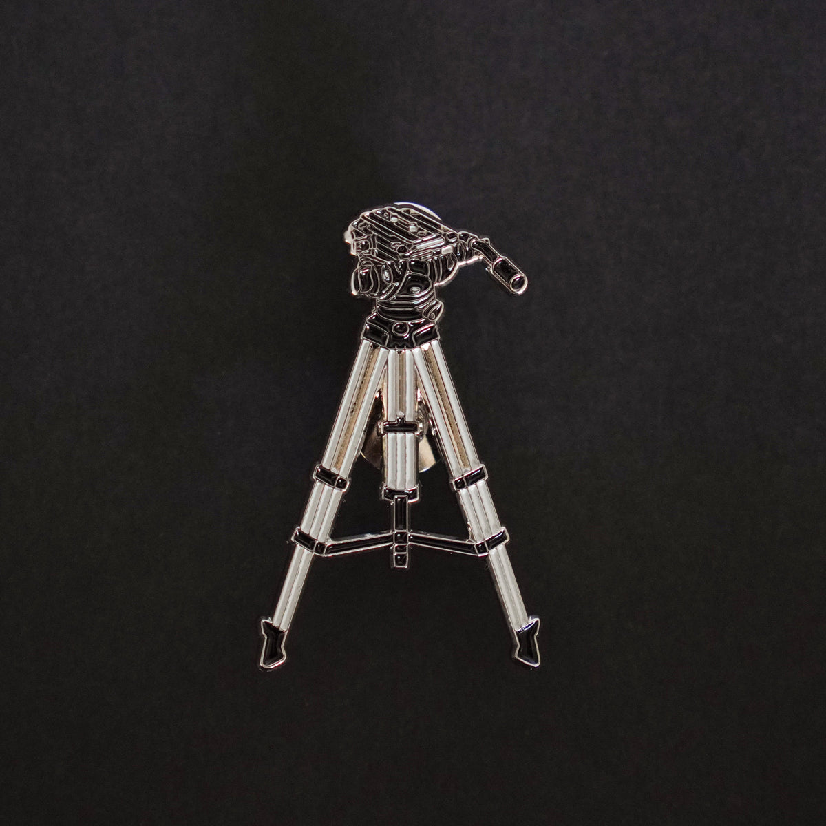 Tripod Enamel Pin front