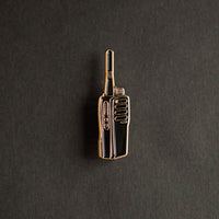 Walkie Talkie Enamel Pin front