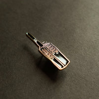 Walkie Talkie Enamel Pin side