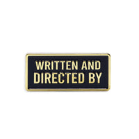 Film Pin Society Written and Directed By Credit Enamel Pin
