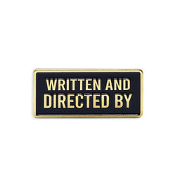 Film Pin Society Written and Directed By Credit Enamel Pin