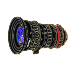 Film Pin Society Cine Zoom Lens Enamel Pin
