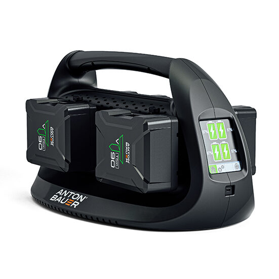 Performance Quad V-Mount Charger - batteries mounted