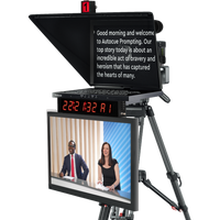 19" Pioneer Studio Teleprompter Package with Clock, Tally and Talent Monitor