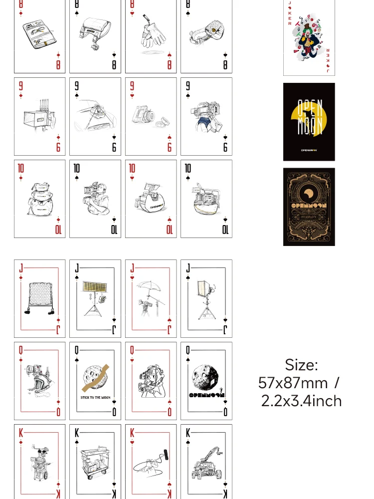 OpenMoon Cinematic Art Playing Cards