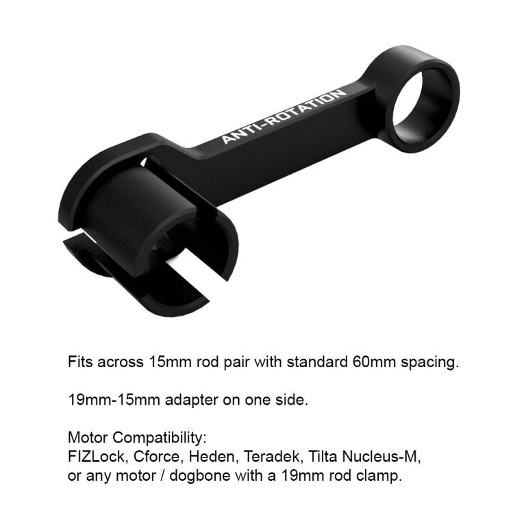 Light Widow Anti-Rotation Bracket for 15mm rods