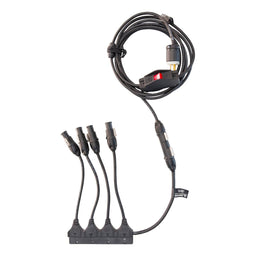 Quasar Science Power 4 Multibank TRUE1 Splitter w/ Switch Assembly, Type B (US)